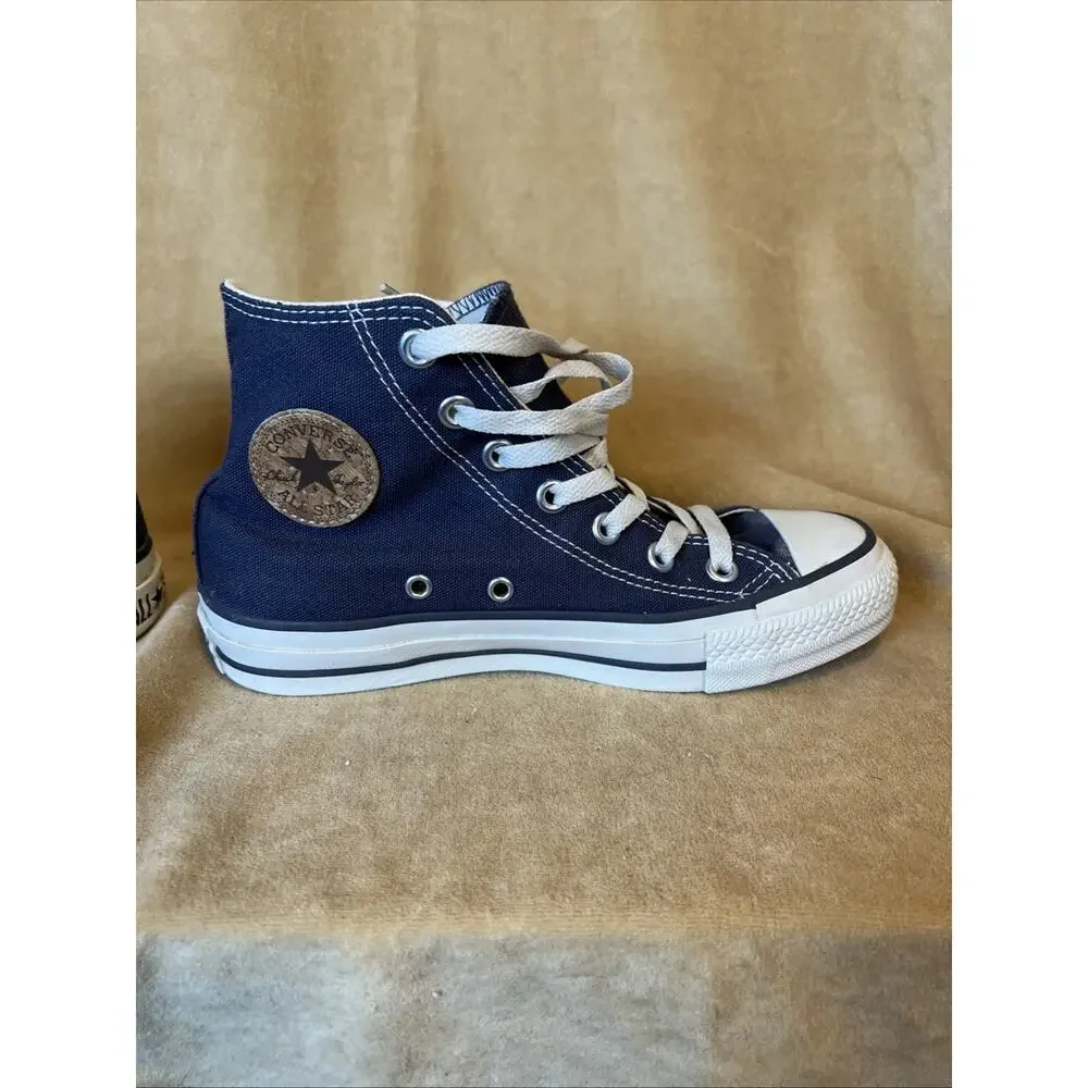 Converse Chuck Taylor Allstar Hi Top Sneaker Navy (M4/W6) Cork Logo Japanese - Picture 4 of 10